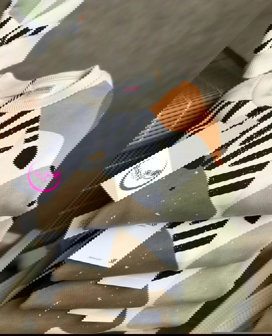 Ensemble 2 pièces pantalon jogging et chandail imprimé animal unisexe de 2 à 8 ans - Karasmoode