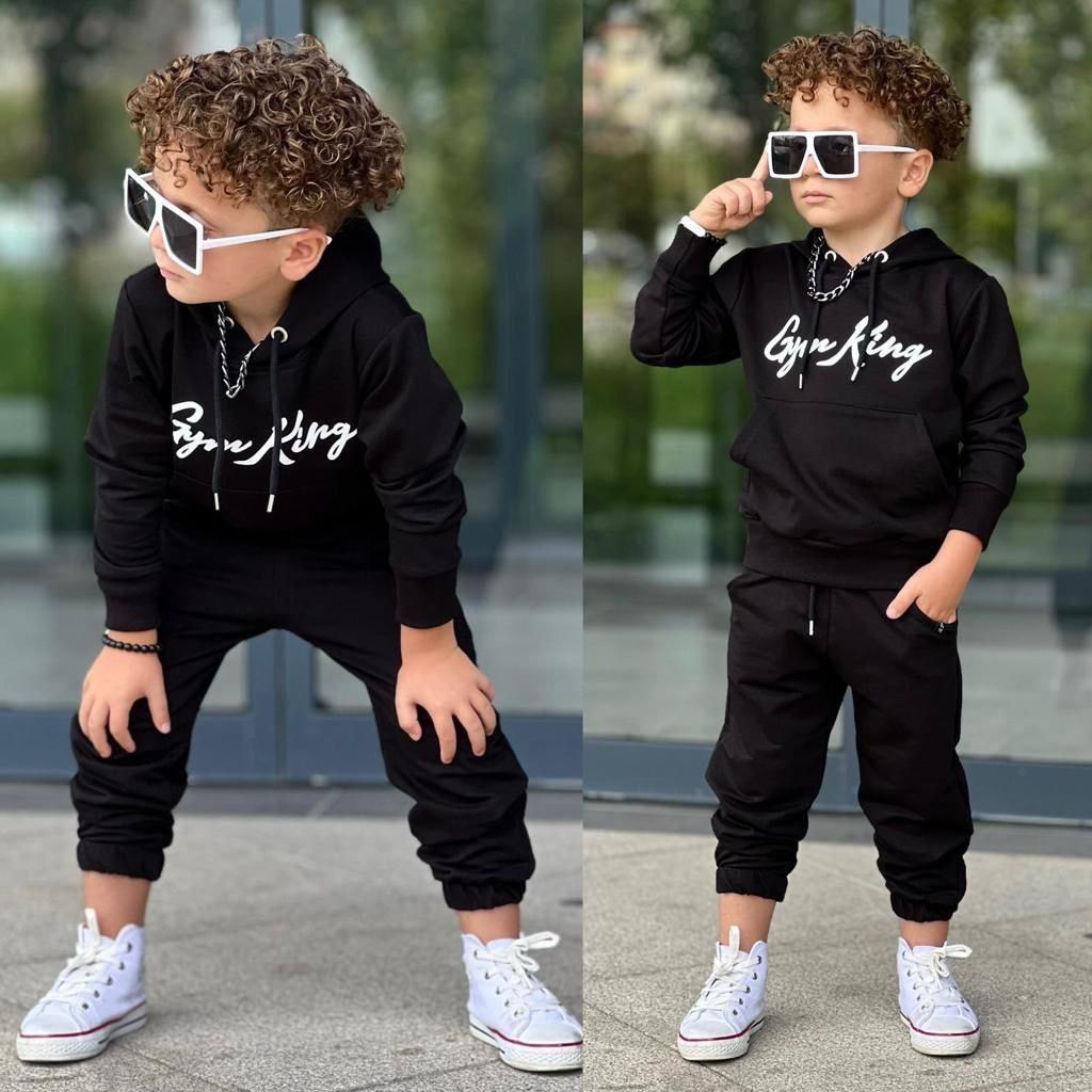 Ensemble 2 pièces pantalon jogging et chandail pour enfant garçon de 3 à 10 ans - Karasmoode