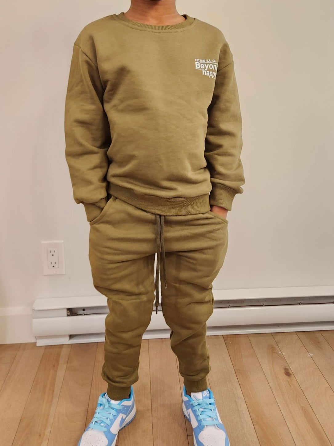 Ensemble 2 pièces pantalon jogging et chandail pour garçon de 4 à 12 ans - Karasmoode