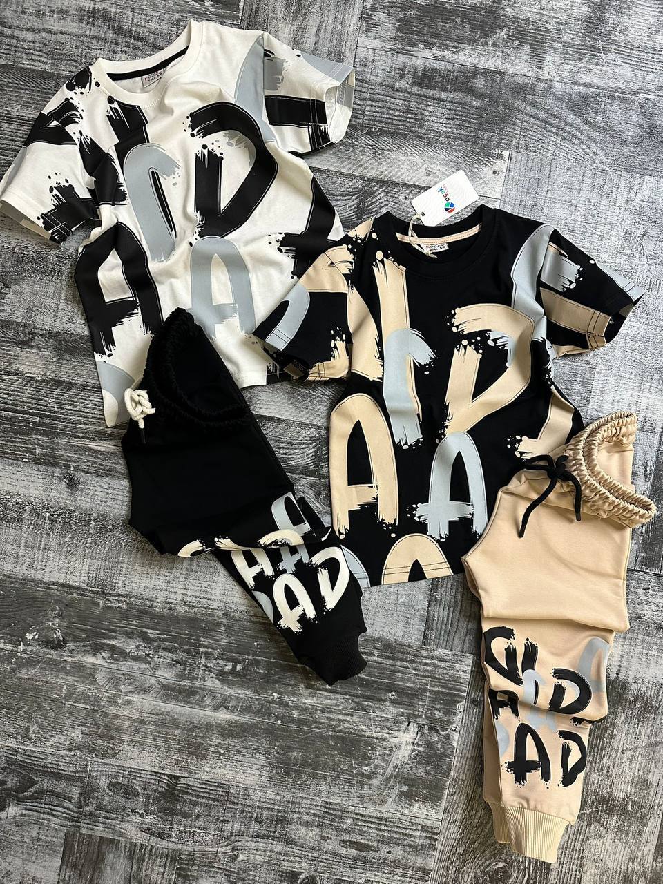 Ensemble 2 pièces pantalon jogging et t-shirt IMPRIMÉ pour garçon de 5 à 14 ans - Karasmoode