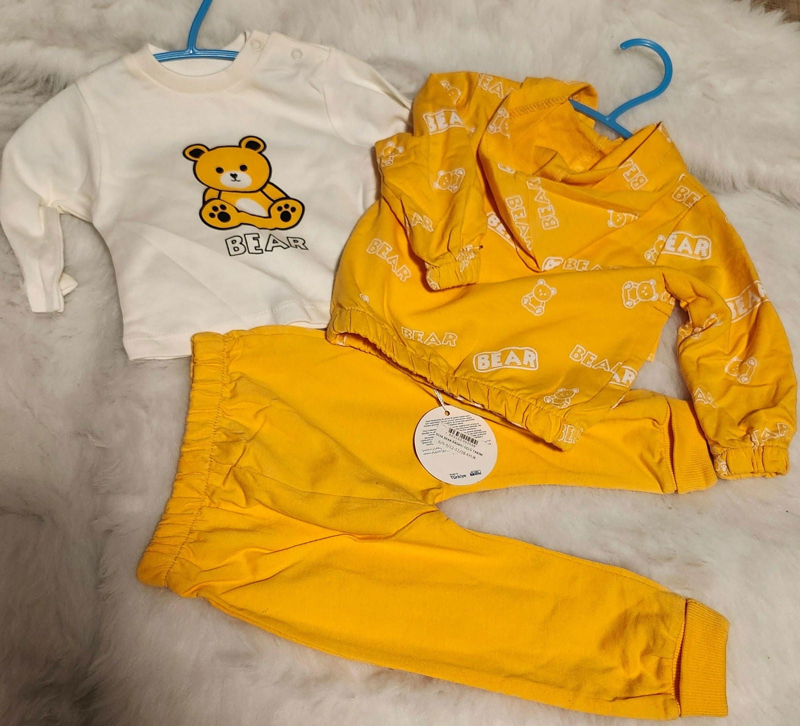Ensemble 3 pièces pantalon jogging t-shirt et veste pour bébé garçon de 6 mois à 18 mois - Karasmoode