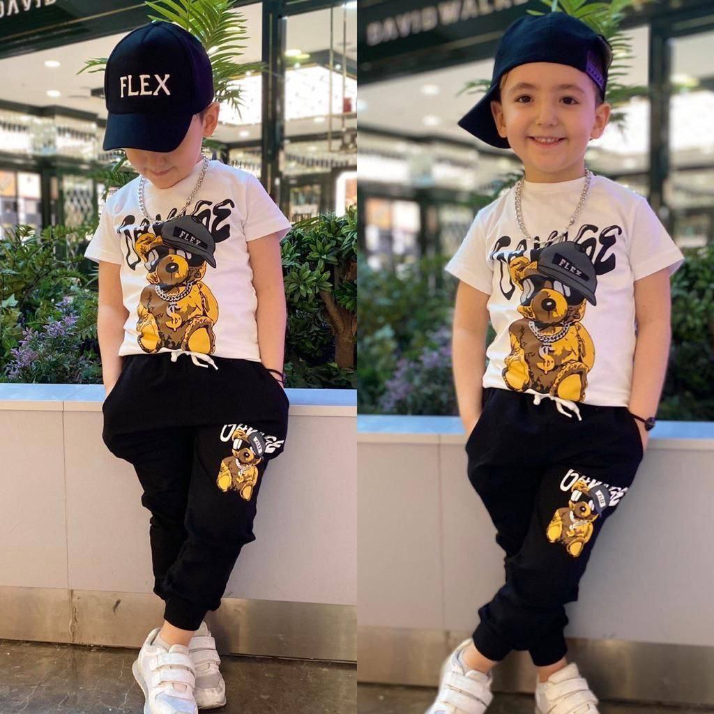 Ensemble pantalon jogging SAVAGE 3 pieces de 2 à 12 ans - Karasmoode