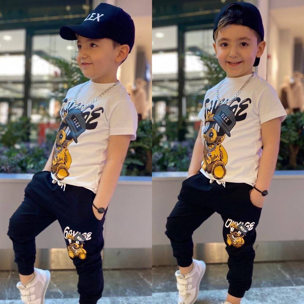 Ensemble pantalon jogging SAVAGE 3 pieces de 2 à 12 ans - Karasmoode