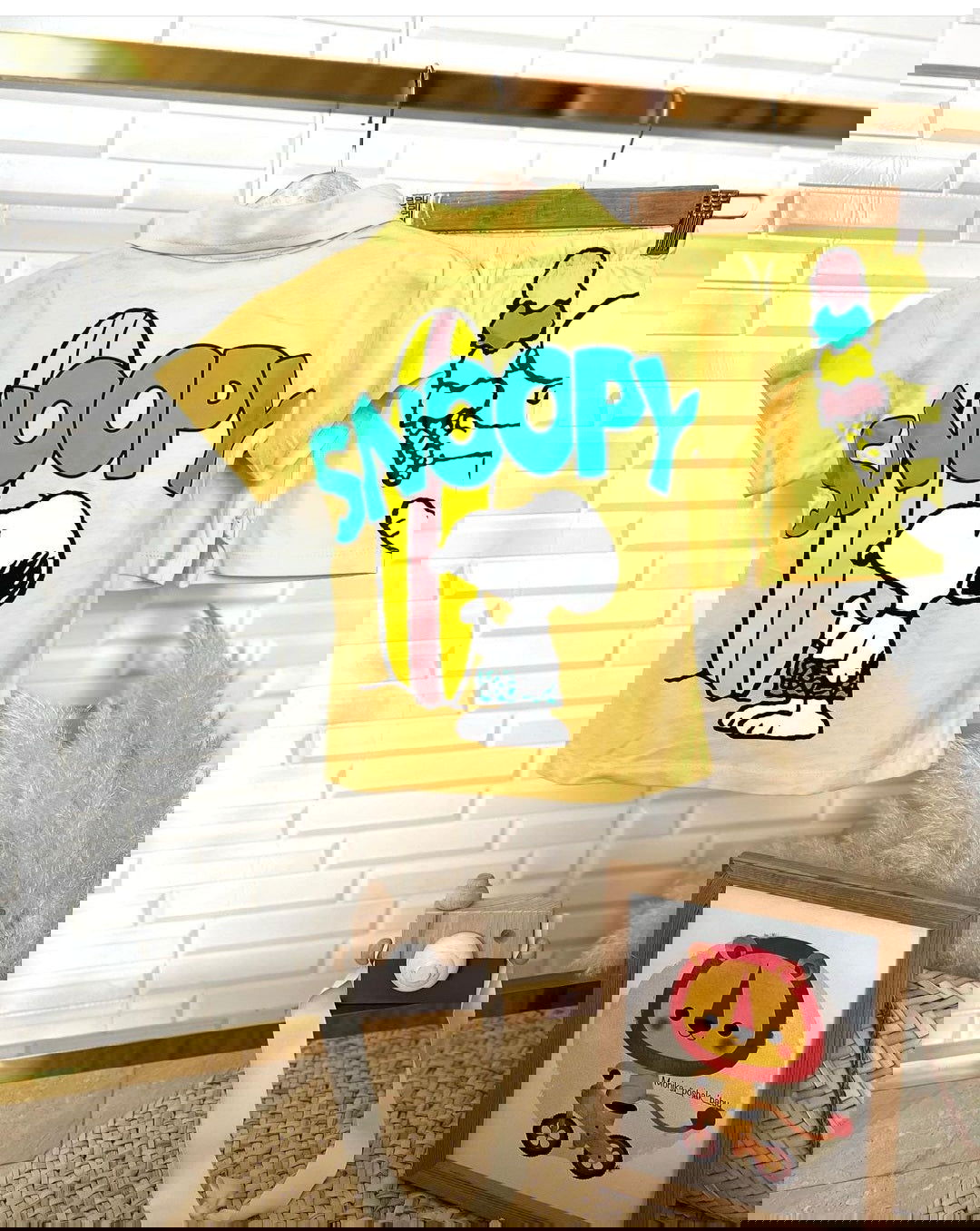 Ensemble short et t-shirt imprimé SNOOPY 2 pour garçon de 18 mois à 5 ans - Karasmoode