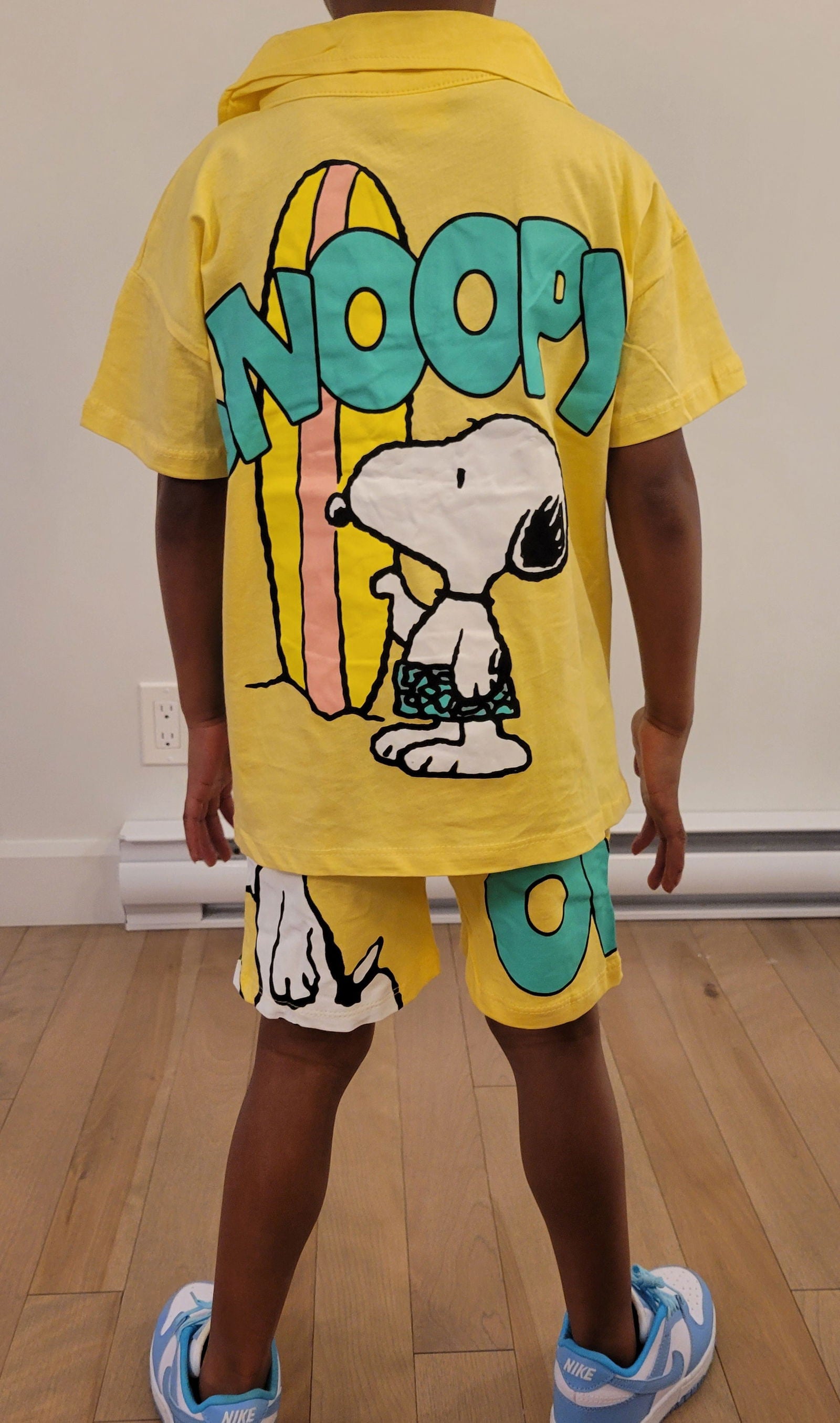 Ensemble short et t-shirt imprimé SNOOPY 2 pour garçon de 18 mois à 5 ans - Karasmoode