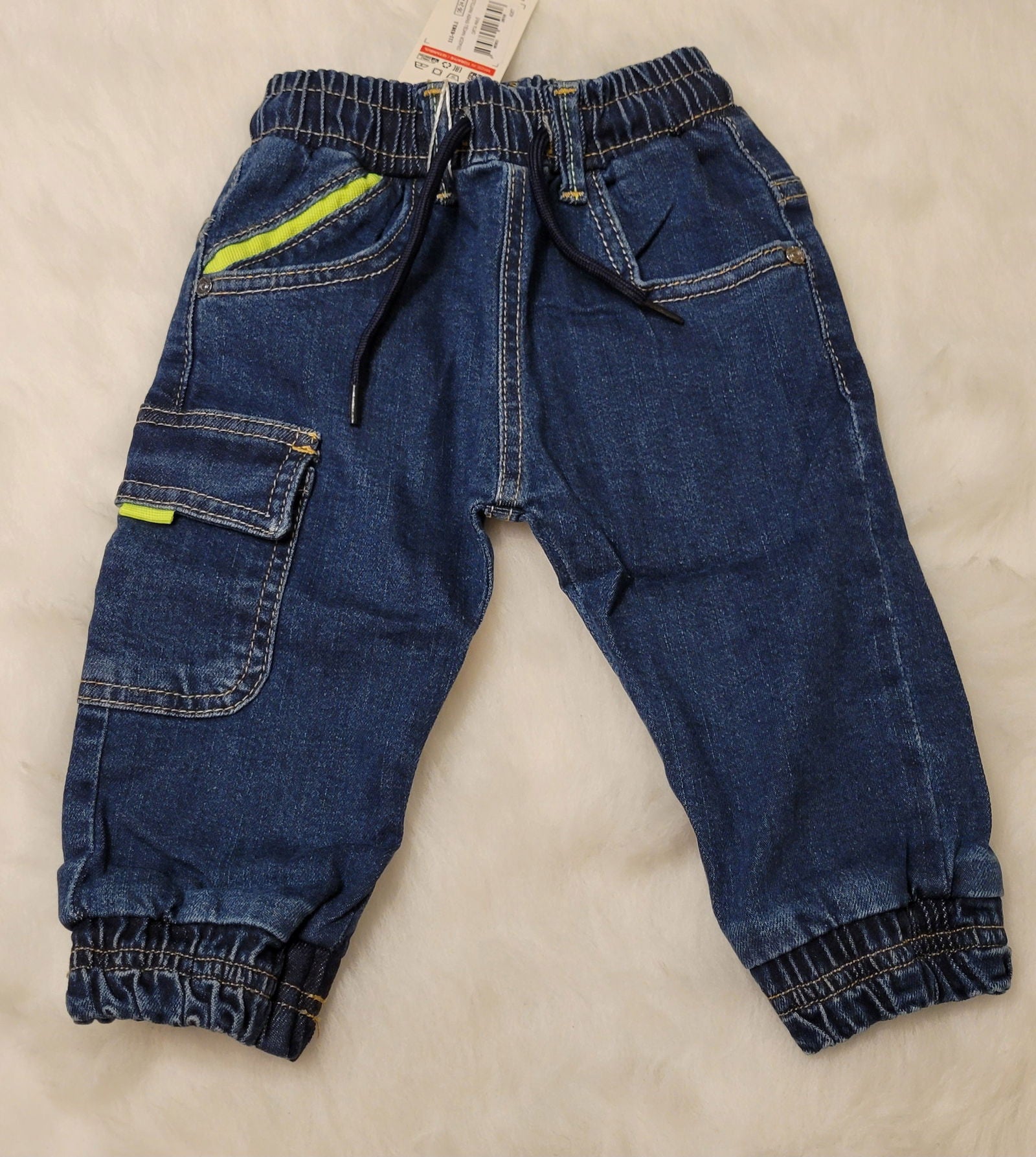 pantalon jean cargo pour bébé unisexe de 6 mois à 24 mois - Karasmoode