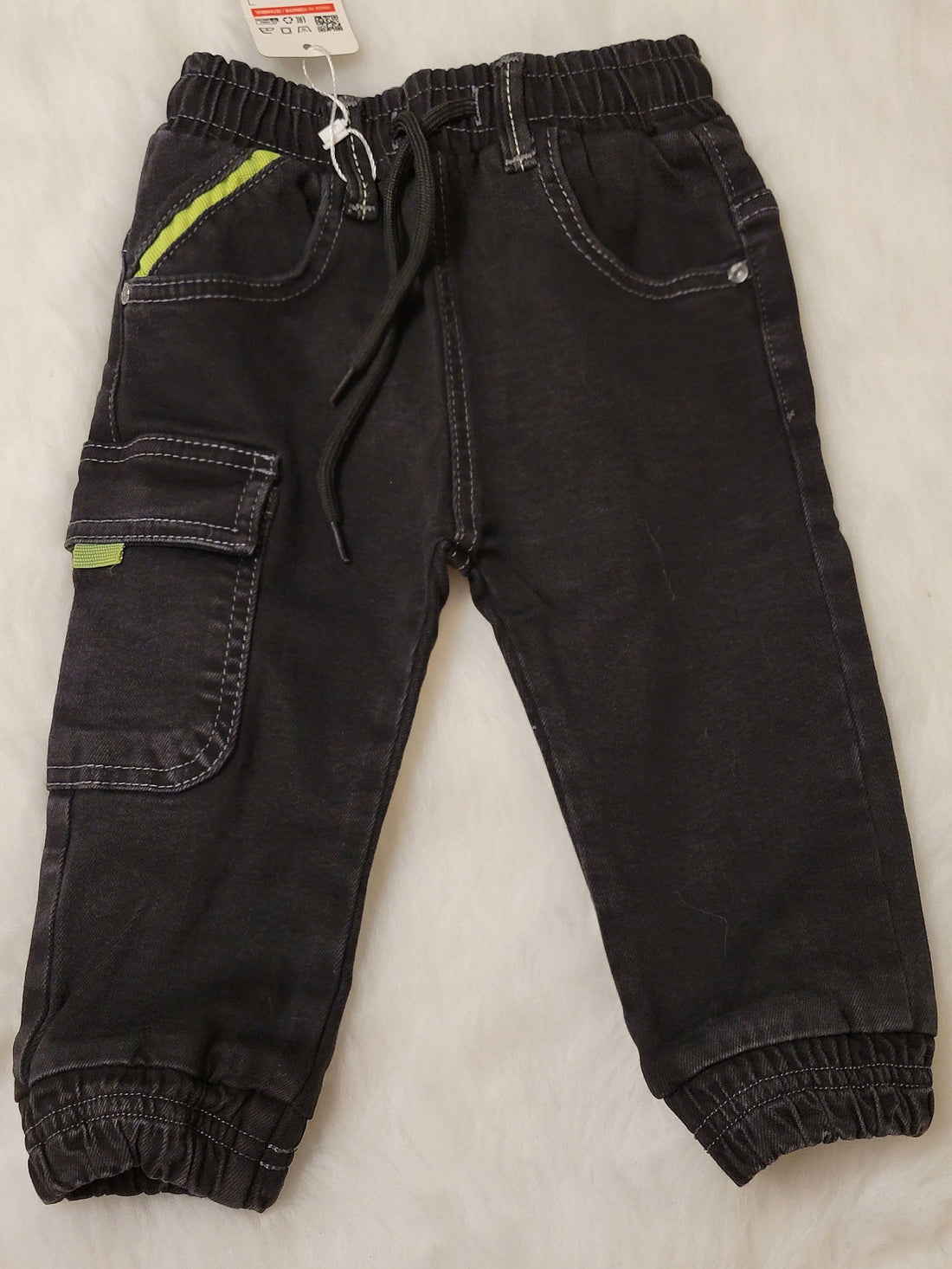 pantalon jean cargo pour bébé unisexe de 6 mois à 24 mois - Karasmoode
