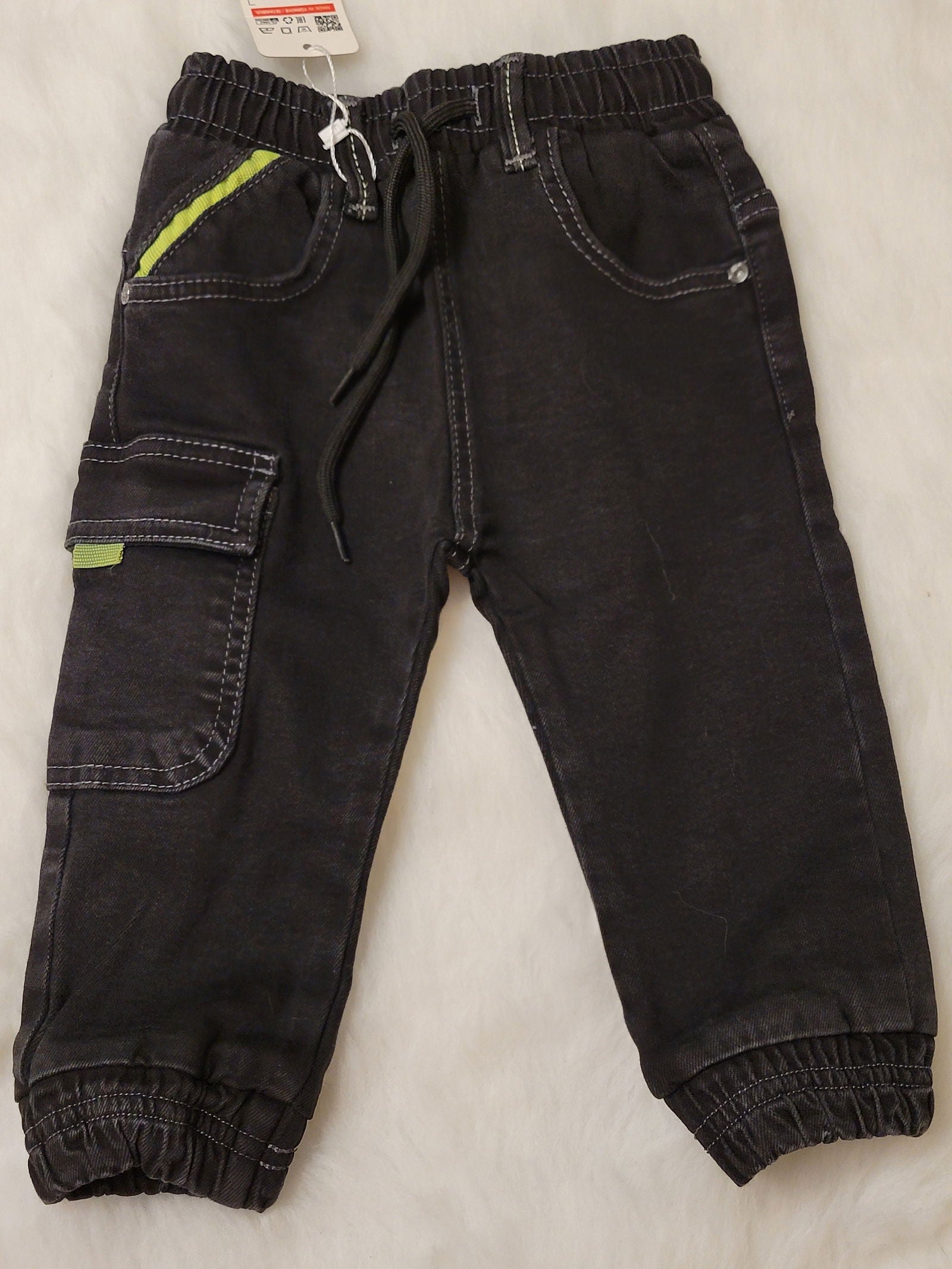 pantalon jean cargo pour bébé unisexe de 6 mois à 24 mois - Karasmoode