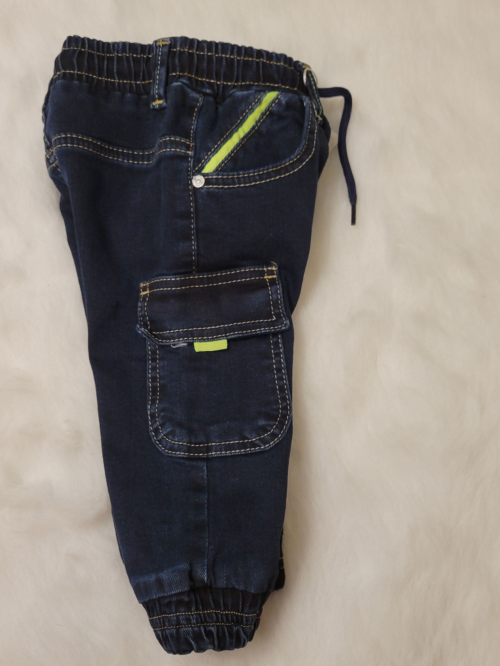 pantalon jean cargo pour bébé unisexe de 6 mois à 24 mois - Karasmoode