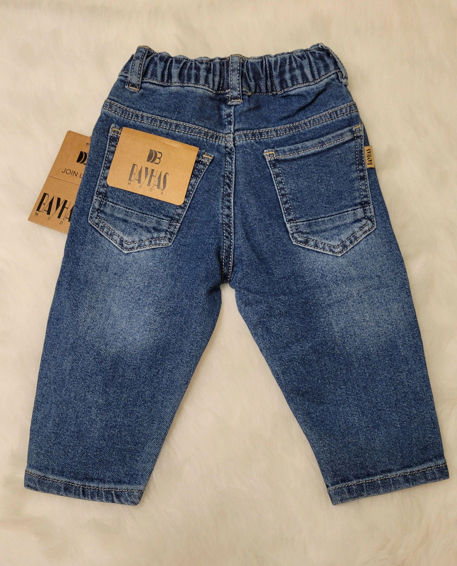 pantalon jean imprimé mickey pour bébé unisexe de 6 mois à 24 ans - Karasmoode