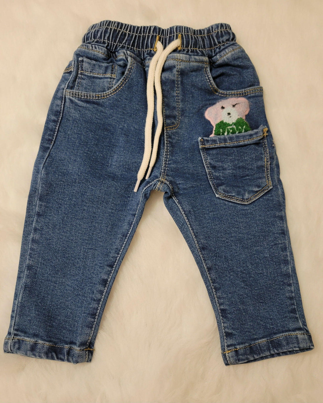 pantalon jean pour fillette de 1 à 5 ans - Karasmoode