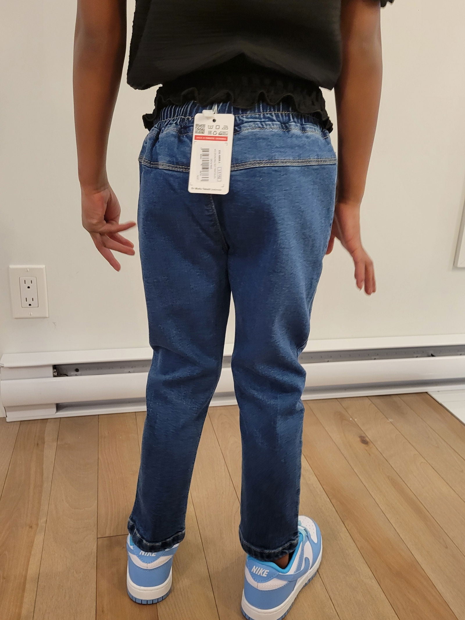 pantalon jeans bas slim pour fillette de 1 à 5 ans - Karasmoode