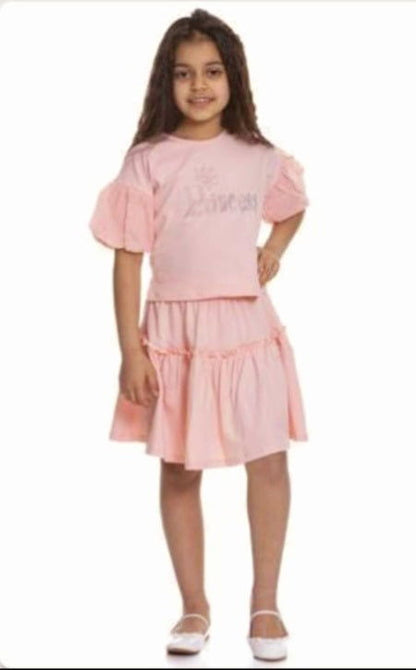 Ensemble 2 pièces jupe et haut pour fille de 6 à 12 ans - Karasmoode