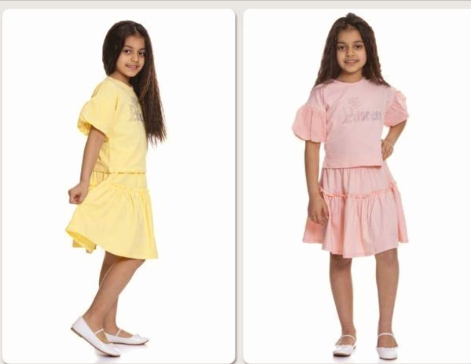 Ensemble 2 pièces jupe et haut pour fille de 6 à 12 ans - Karasmoode