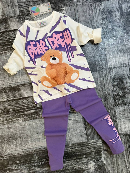 Ensemble 2 pièces legging et t-shirt pour fille de 3 à 10 ans - Karasmoode