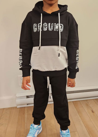 Ensemble 2 pièces pantalon jogging et chandail pour garcons de 3 à 7 ans - Karasmoode