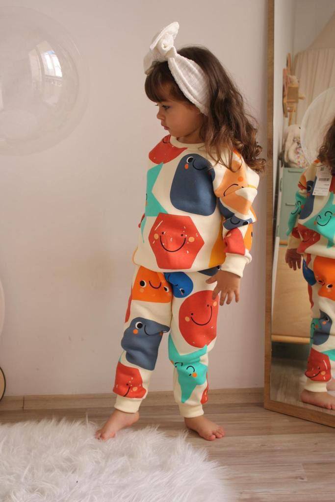 Ensemble 2 pièces pantalon jogging et chandail unisexe de 2 à 8 ans - Karasmoode