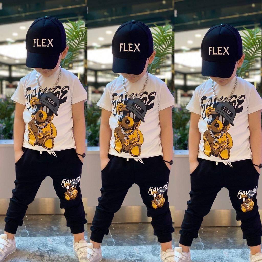Ensemble pantalon jogging SAVAGE 3 pieces de 2 à 12 ans - Karasmoode