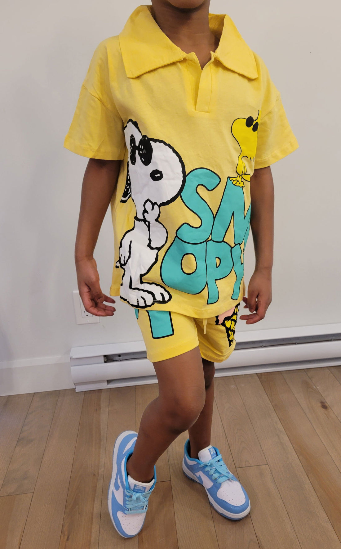 Ensemble short et t-shirt imprimé SNOOPY 2 pour garçon de 18 mois à 5 ans - Karasmoode