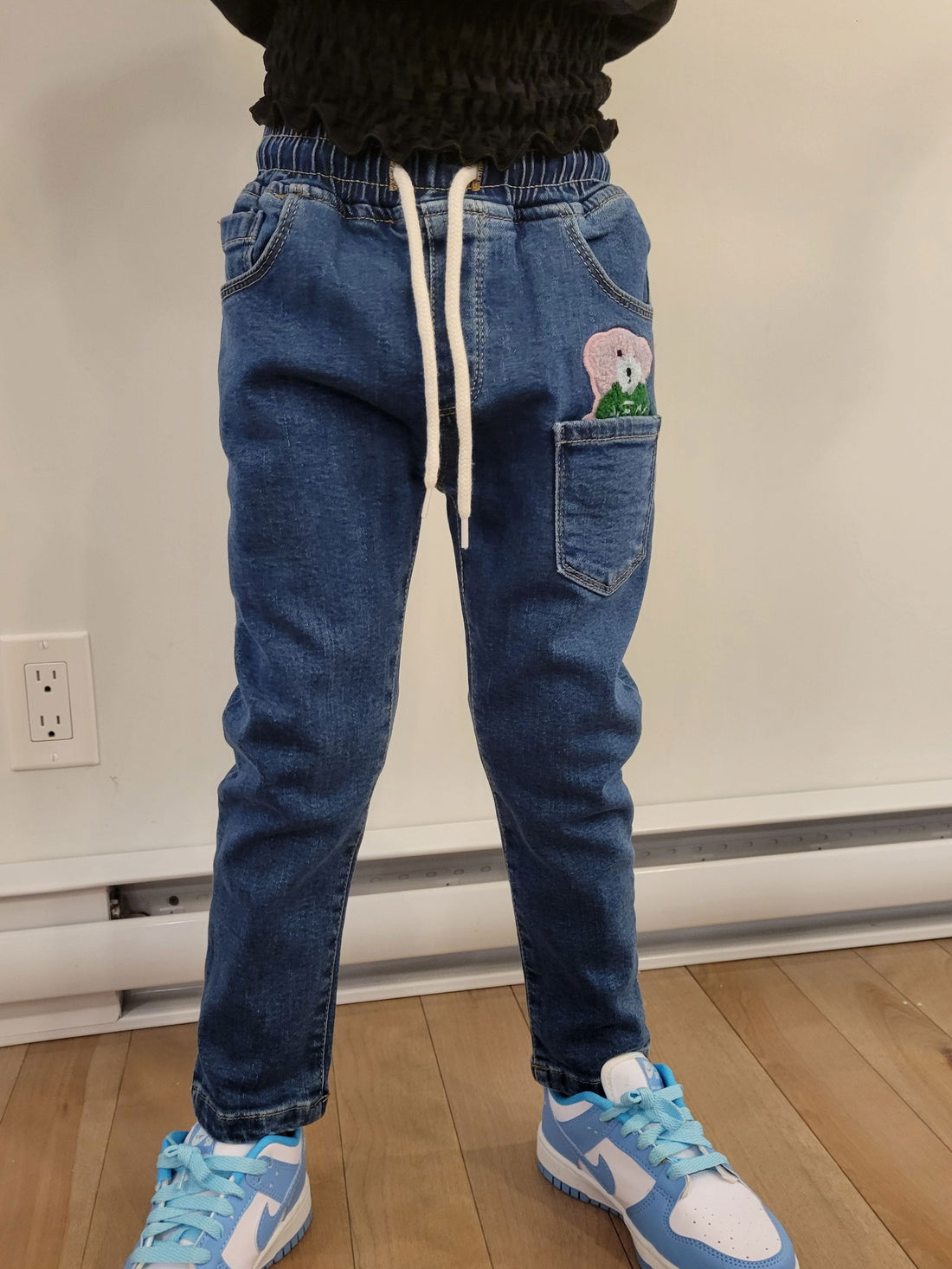 pantalon jeans bas slim pour fillette de 1 à 5 ans - Karasmoode