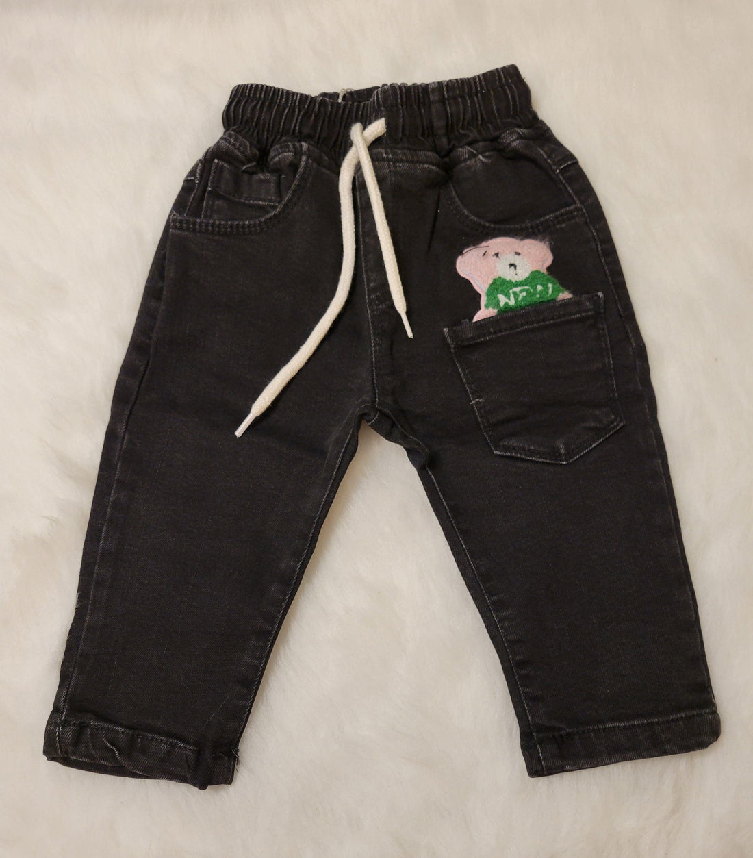 pantalon jeans bas slim pour fillette de 1 à 5 ans - Karasmoode